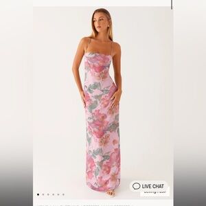 Peppermayo Pink Floral Maxi Dress
